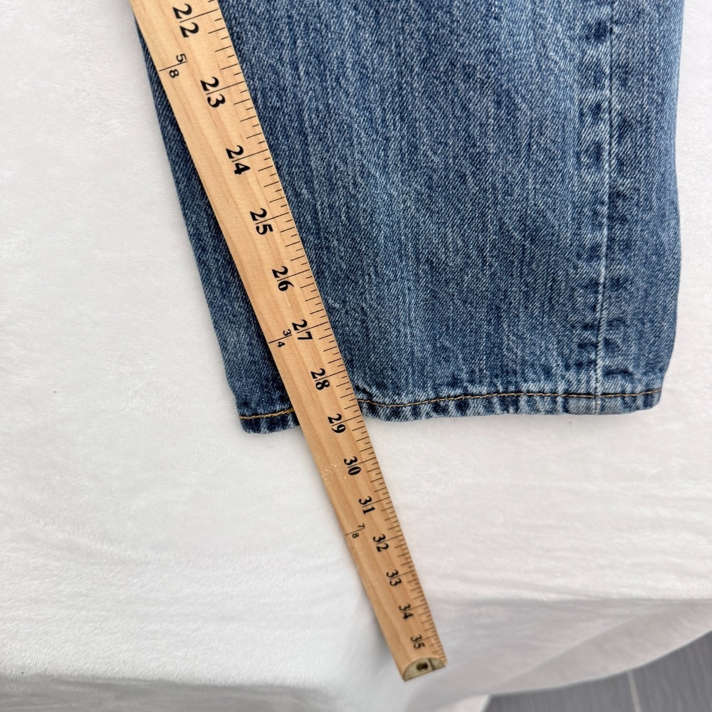 Levis 501 Jeans Mens 34x30 (32x29) Blue Original Fit Straight Leg Button Fly - Picture 6 of 13